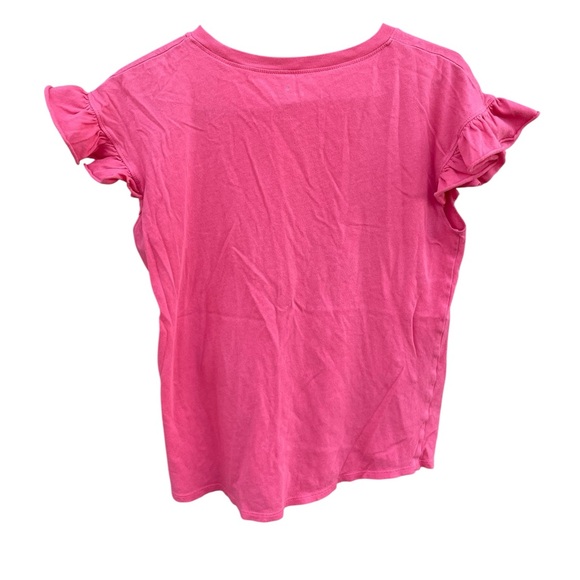 KATE SPADE NEW YORK Pink Ruffle Sleeve Short Sleeve Top - Picture 2 of 5